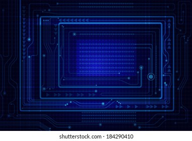 Abstract Technology Circuit board background.Vector file.