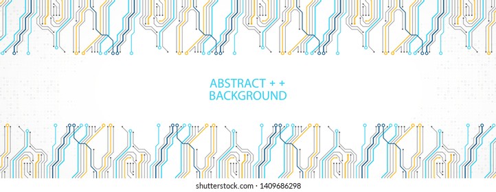 Abstract technology circuit board. Communication concept.