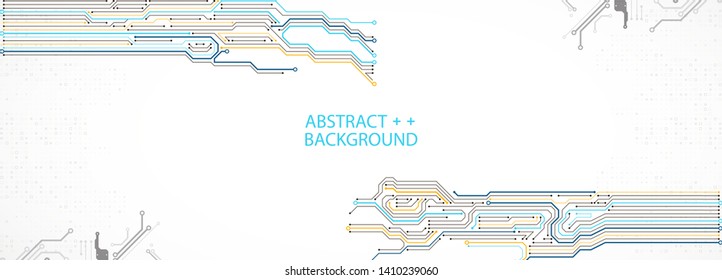Abstract technology circuit board. Communication concept.