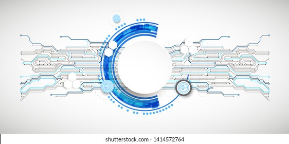 Abstract technology circuit board. Communication concept.