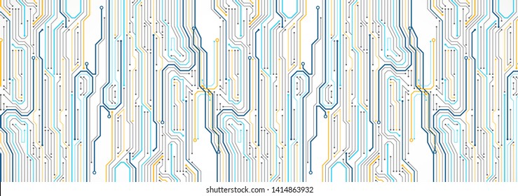 Abstract technology circuit board. Communication concept.