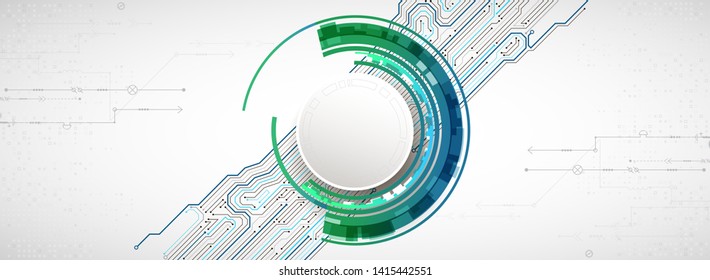 Abstract technology circuit board. Communication concept.