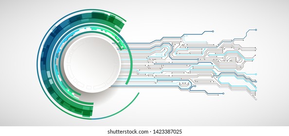 Abstract technology circuit board. Communication concept.