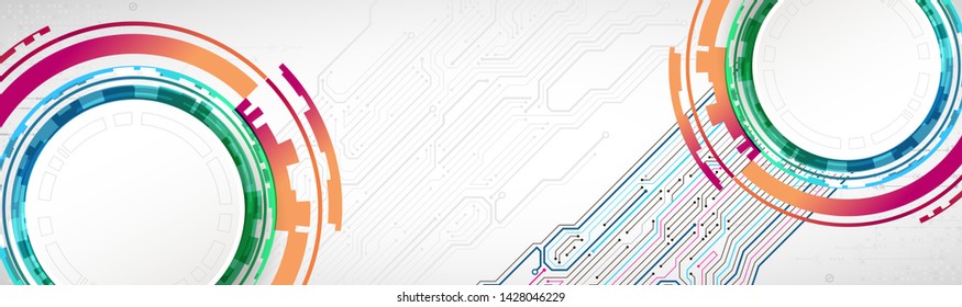 Abstract technology circuit board. Communication concept.
