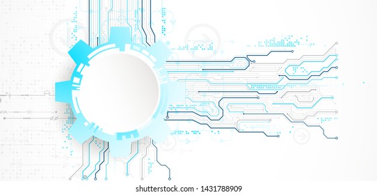 Abstract technology circuit board. Communication concept.