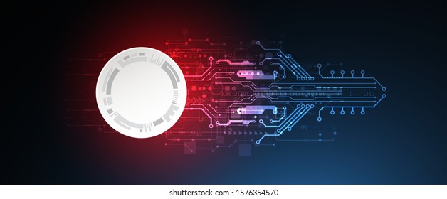 Abstract technology circuit board. Communication concept.