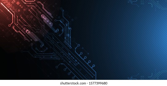 Abstract technology circuit board. Communication concept.