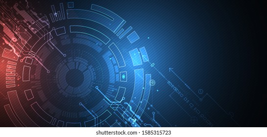 Abstract technology circuit board. Communication concept.