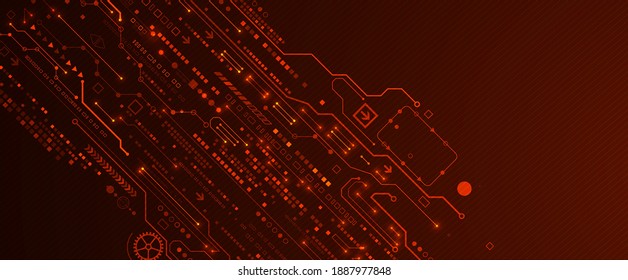 Abstract technology circuit board. Communication concept.