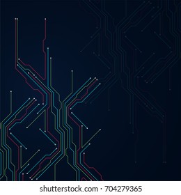 Abstract technology circuit board. Communication concept.