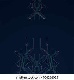 Abstract technology circuit board. Communication concept.