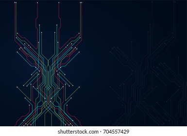 Abstract technology circuit board. Communication concept.