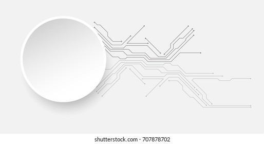 Abstract technology circuit board. Communication concept.