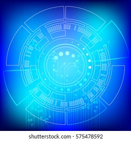 Abstract Technology Circuit Board Innovation Concept Vector Background