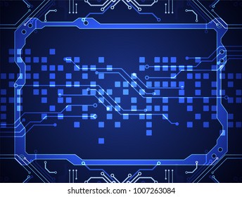 Abstract technology circuit board. Vector