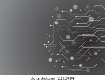 Abstract technology circuit board, Vector background.