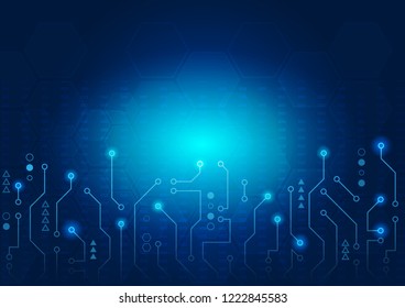 Abstract technology circuit board, Vector illustration.