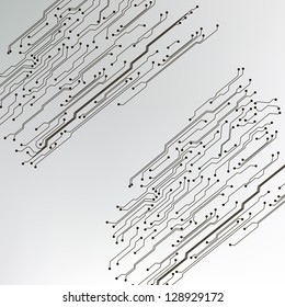 abstract technology circuit board vector background