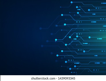 Abstract technology circuit board vector background