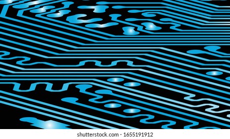 Abstract technology circuit board vector background. 3d ilustration. eps10.