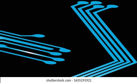 Abstract technology circuit board vector background. 3d ilustration. eps10.