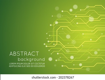 Abstract technology circuit board, Vector background.