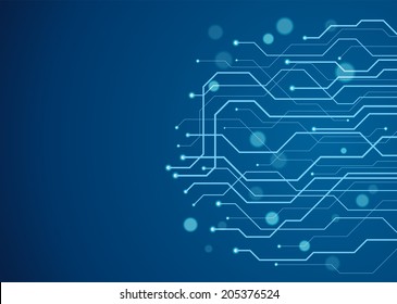 Abstract technology circuit board, Vector background.