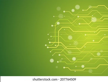 Tarjeta de circuito de tecnología abstracta, fondo vectorial.