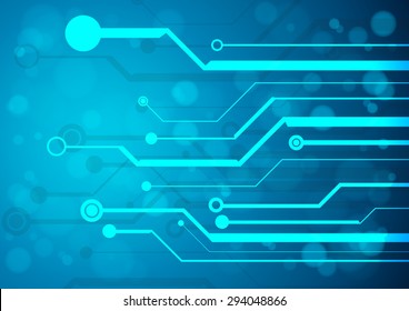 Abstract technology circuit board, Vector background.
