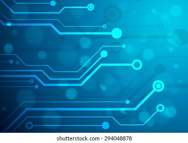 Abstract technology circuit board, Vector background.
