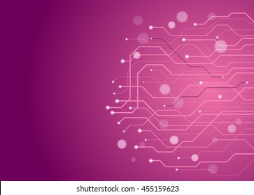 Abstract technology circuit board, Vector background.