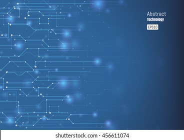 Abstract technology circuit board, Vector background.