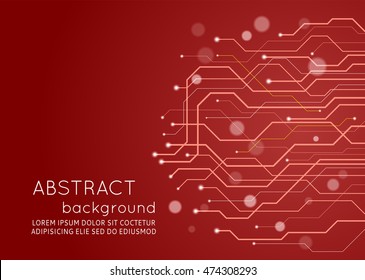Abstract technology circuit board, Vector background.