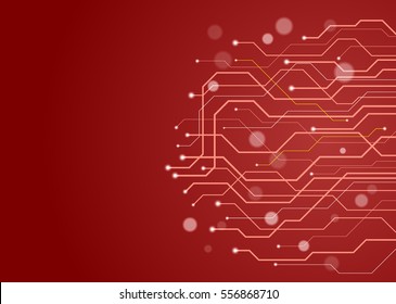 Tarjeta de circuito de tecnología abstracta, fondo vectorial.