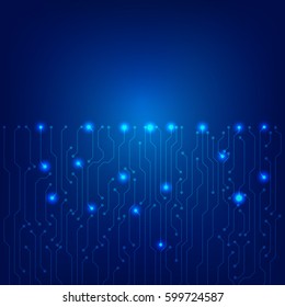 Abstract Technology Circuit Board Vector Background