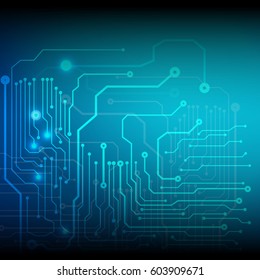 Abstract Technology Circuit Board Vector Background