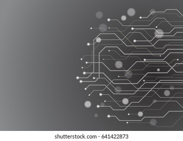 Abstract technology circuit board, Vector background.