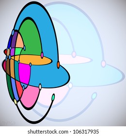 Abstract technology colorful background. Vector eps10
