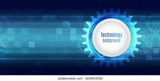 Abstract technology communication concept. Futuristic digital innovation background. Hi-tech vector illustration