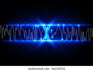 abstract technology communication concept. illustration vector design