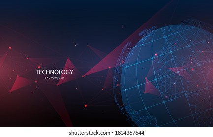 abstract technology communication concept vector background