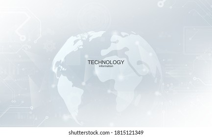 abstract technology communication concept vector background