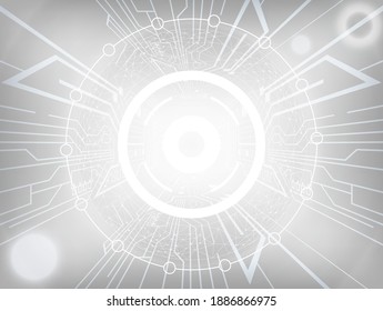 abstract technology communication concept vector white background