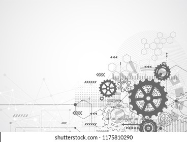 Abstract technology communication design innovation concept background. Vector illustration