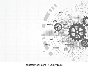 Abstract technology communication design innovation concept background. Vector illustration