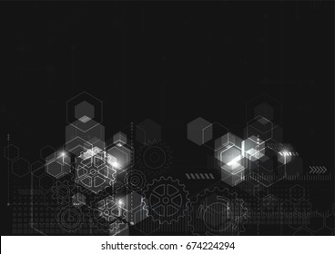 Abstract technology communication design innovation concept background. Vector illustration