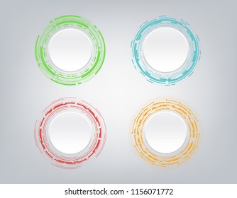 Abstract technology communication design.Vector, illustration.