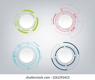 Abstract technology communication design.Vector, illustration.