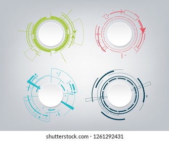 Abstract technology communication design.Vector, illustration.