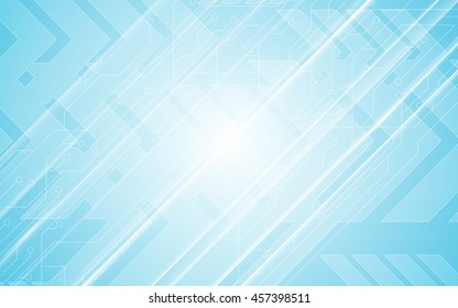 abstract technology communication innovation concept circuit pattern arrow speed  movement design blue background